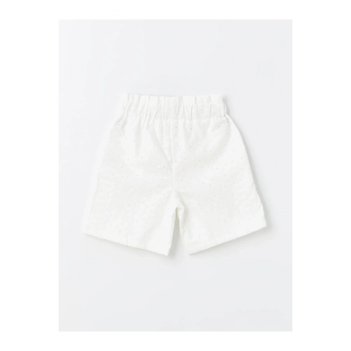 Beli Lastikli Fisto Detaylı Kız Çocuk Şort