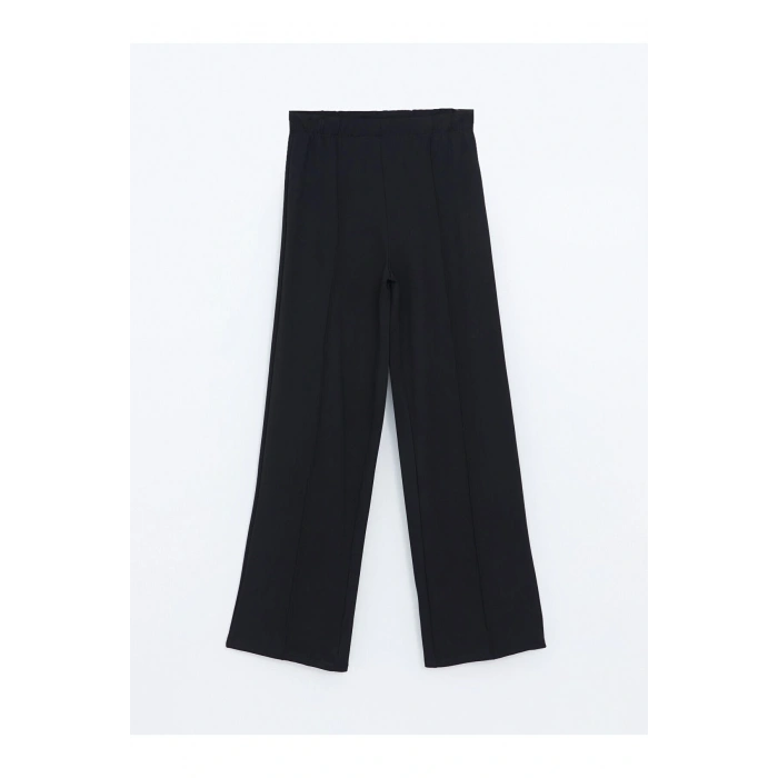 Beli Lastikli Geniş Paça Kadın Pantolon