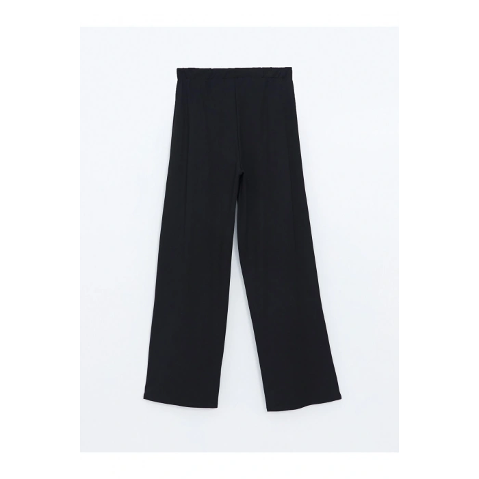 Beli Lastikli Geniş Paça Kadın Pantolon