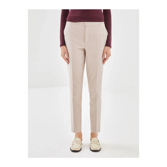 Beli Lastikli Havuç Kesim Kadın Pantolon