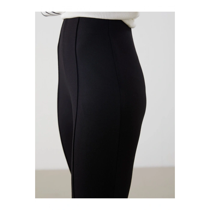 Beli Lastikli İspanyol Paça Kadın Pantolon