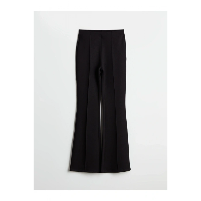 Beli Lastikli İspanyol Paça Kadın Pantolon