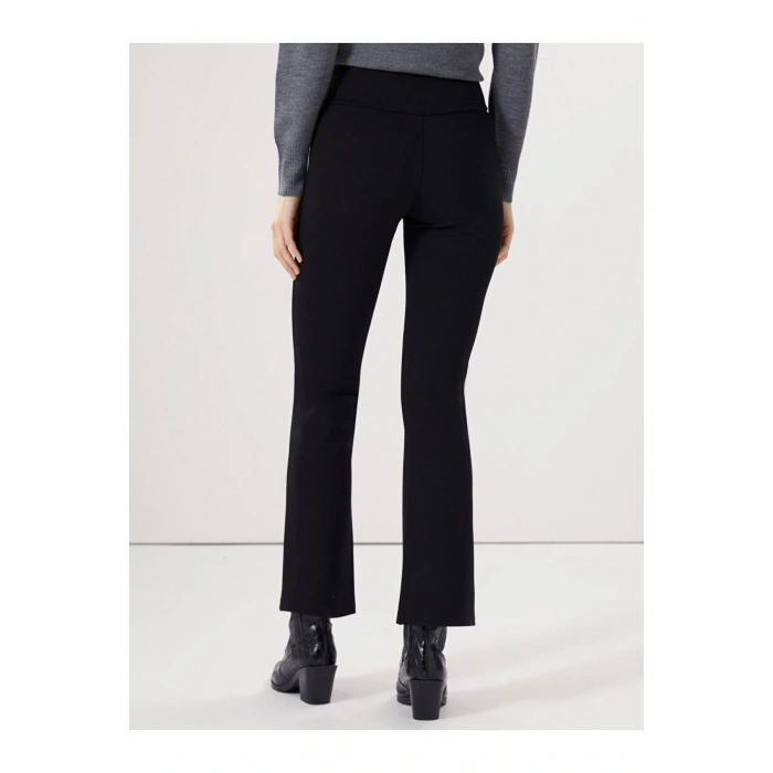 Beli Lastikli İspanyol Paça Kadın Tayt Pantolon