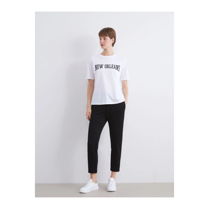 Beli Lastikli Kadın Eşofman Altı