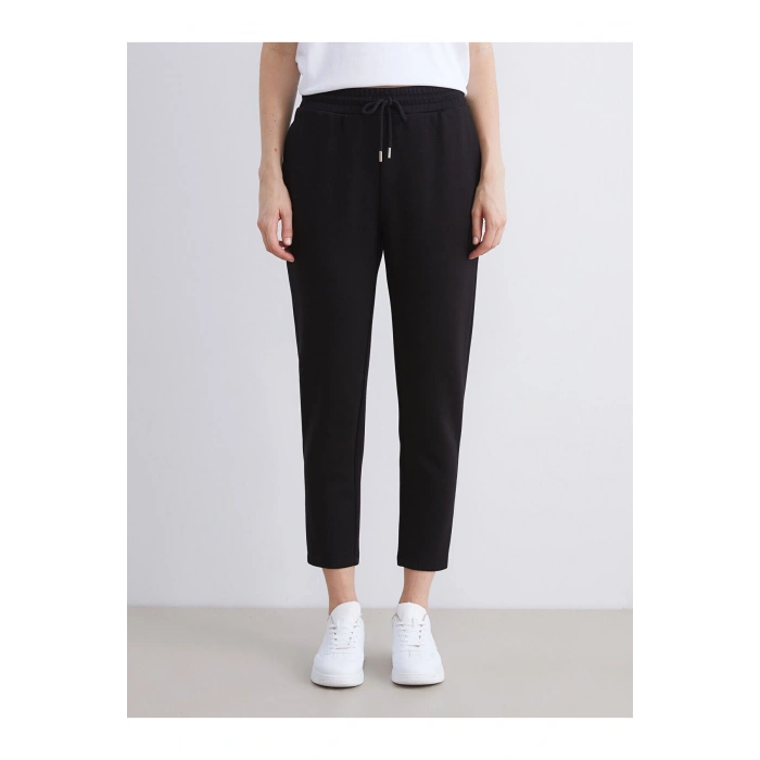 Beli Lastikli Kadın Eşofman Altı