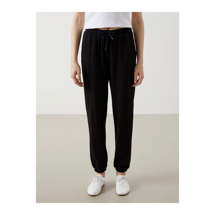 Beli Lastikli Kadın Jogger Eşofman Altı