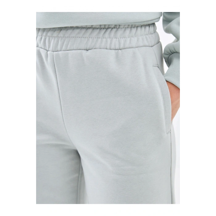 Beli Lastikli Kadın Kalın Jogger Eşofman Altı