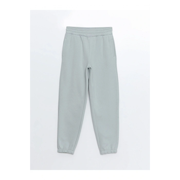 Beli Lastikli Kadın Kalın Jogger Eşofman Altı