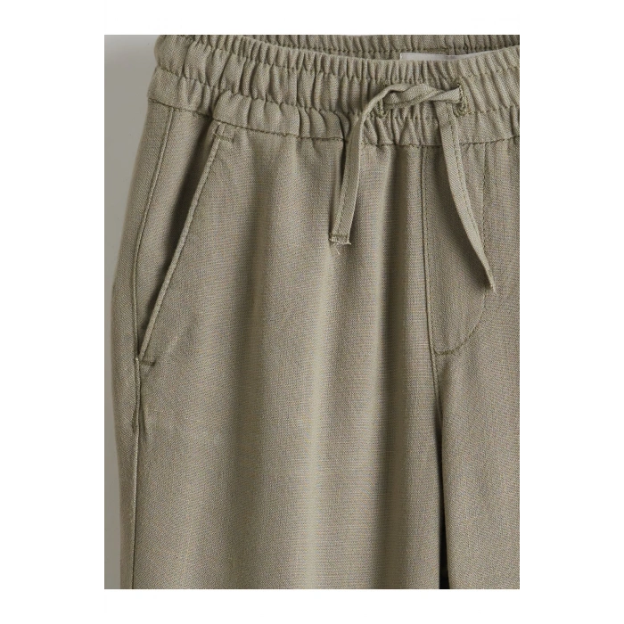 Beli Lastikli Keten Karışımlı Erkek Çocuk Pantolon
