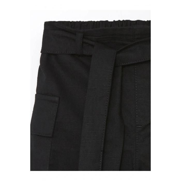 Beli Lastikli Kız Çocuk Şort