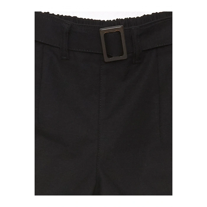 Beli Lastikli Kız Çocuk Şort