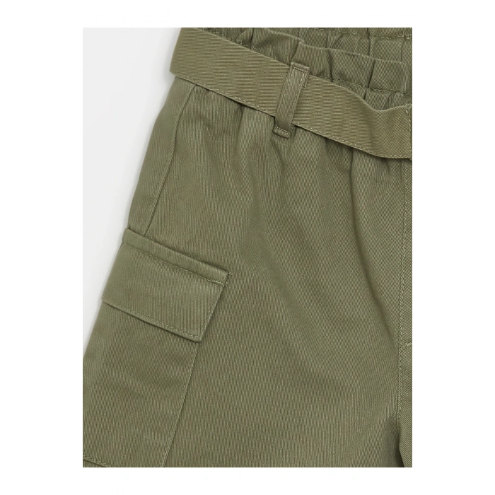 Beli Lastikli Kız Çocuk Şort