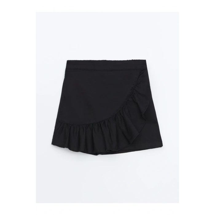 Beli Lastikli Kız Çocuk Şort Etek