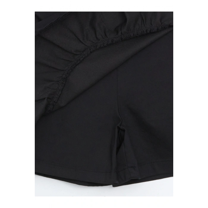 Beli Lastikli Kız Çocuk Şort Etek