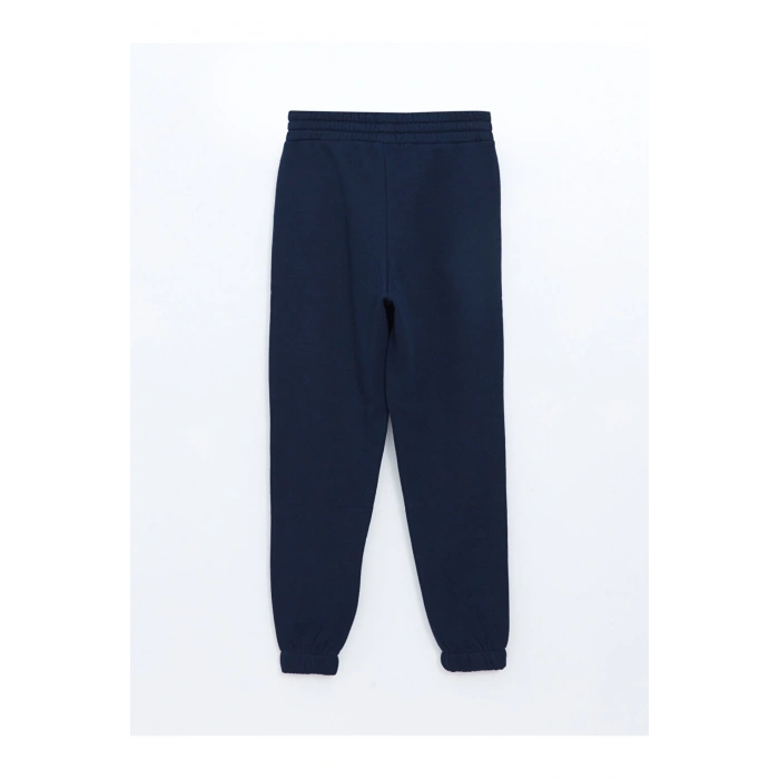 Beli Lastikli Nakışlı Kadın Kalın Jogger Eşofman Altı