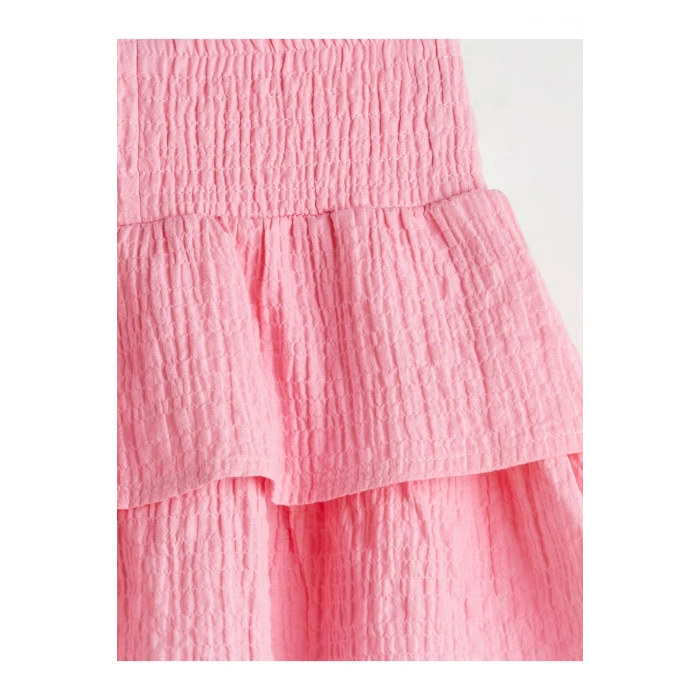 Beli Lastikli Pileli Kız Çocuk Etek