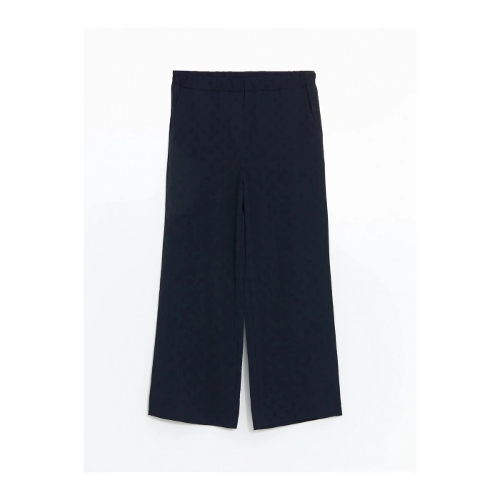 Beli Lastikli Puantiyeli Kadın Pantolon