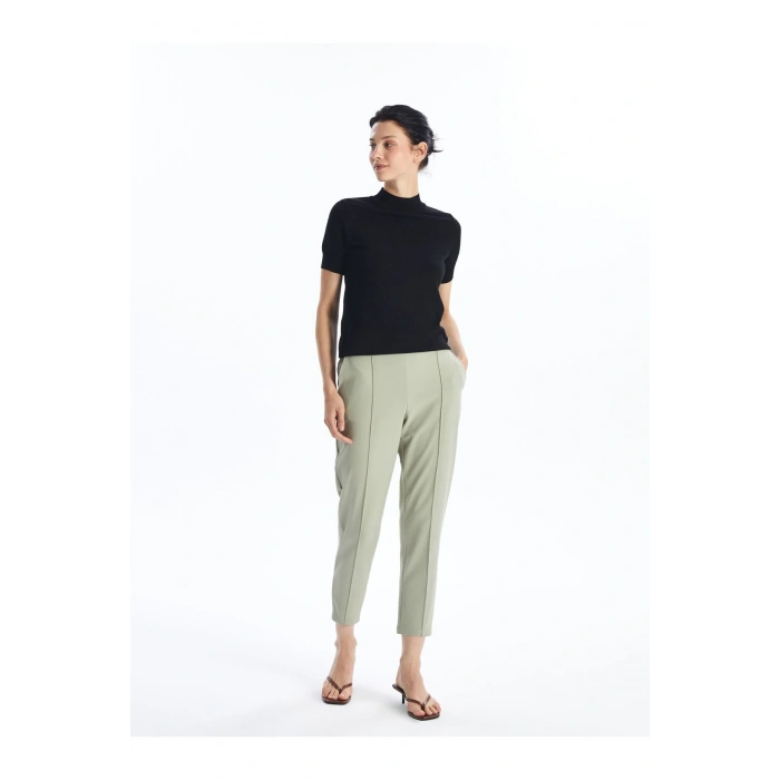 Beli Lastikli Standart Fit Kadın Pantolon