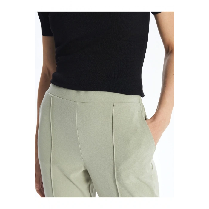 Beli Lastikli Standart Fit Kadın Pantolon