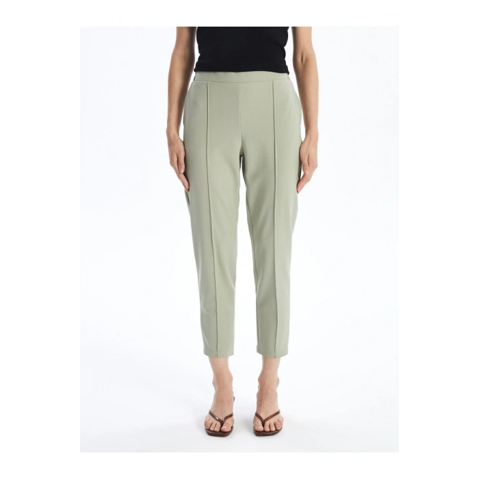 Beli Lastikli Standart Fit Kadın Pantolon