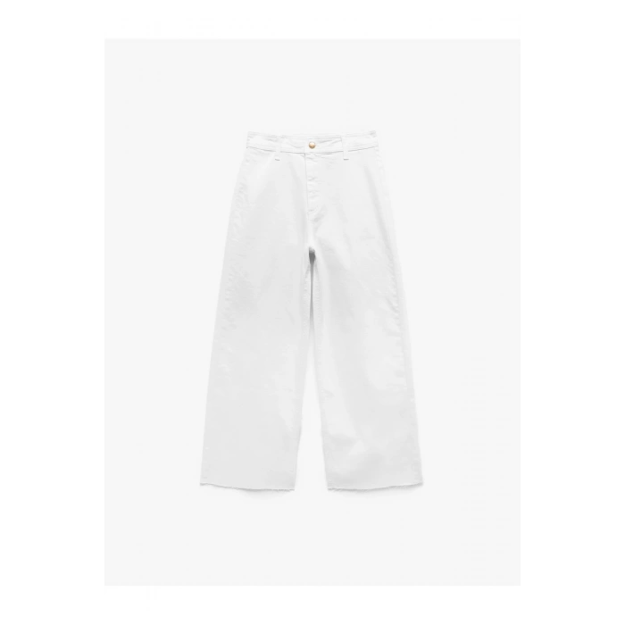 Beyaz Kadın Jean Pantolon 5SAL40007MW