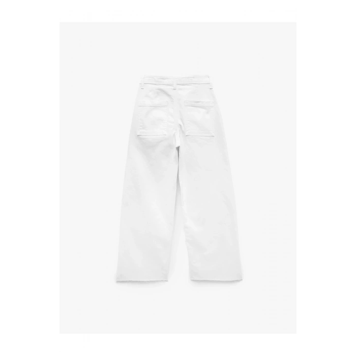 Beyaz Kadın Jean Pantolon 5SAL40007MW