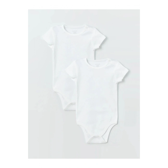 Bisiklet Yaka Basic Erkek Bebek Çıtçıtlı Body 2li