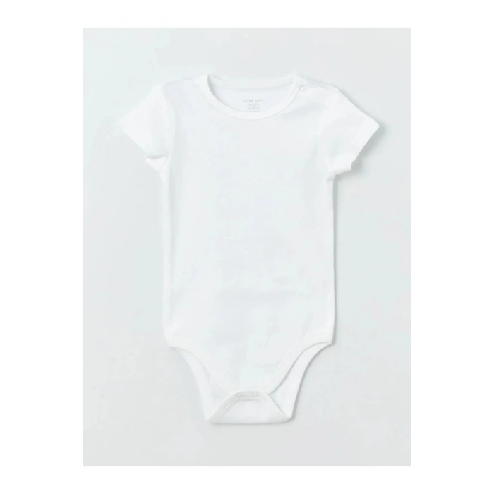Bisiklet Yaka Basic Erkek Bebek Çıtçıtlı Body 2li