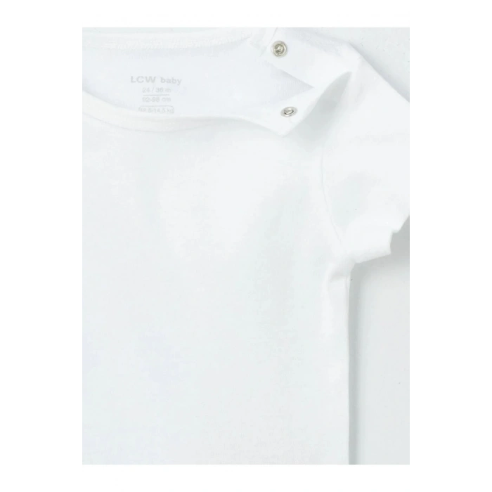 Bisiklet Yaka Basic Erkek Bebek Çıtçıtlı Body 2li