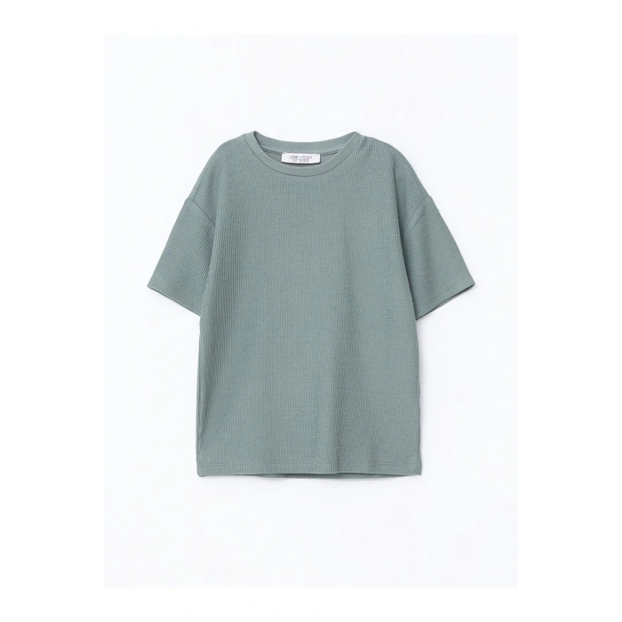 Bisiklet Yaka Basic Kısa Kollu Erkek Çocuk Tişört