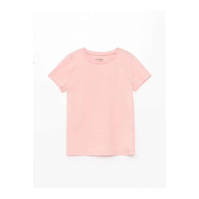 Bisiklet Yaka Basic Kısa Kollu Kız Çocuk Tişört