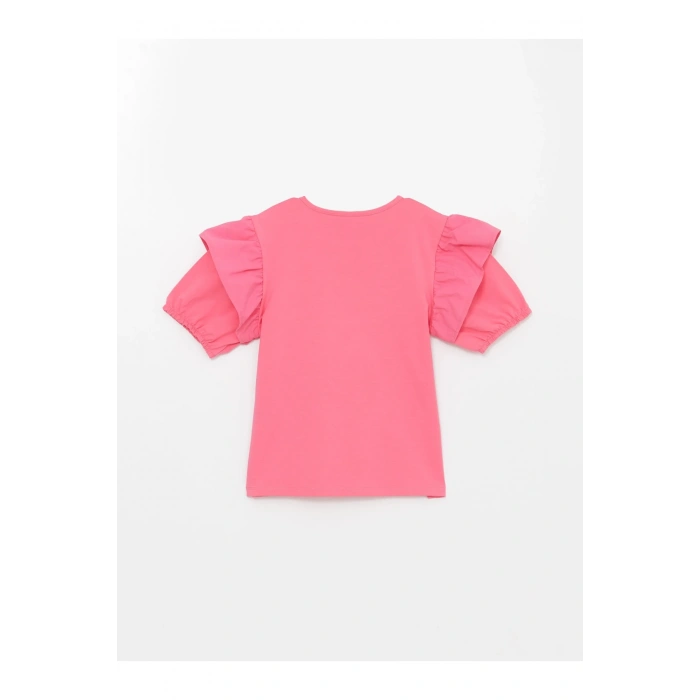 Bisiklet Yaka Basic Kısa Kollu Kız Çocuk Tişört