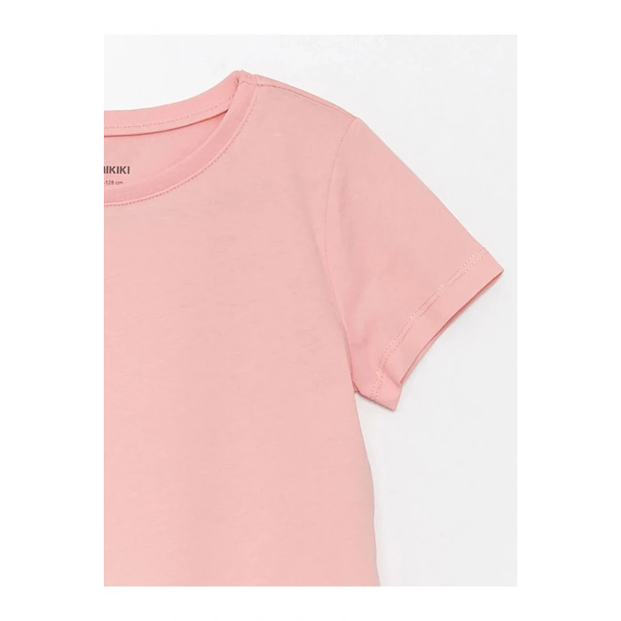 Bisiklet Yaka Basic Kısa Kollu Kız Çocuk Tişört
