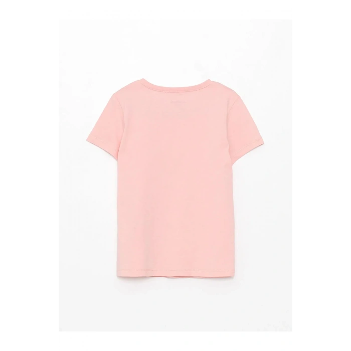 Bisiklet Yaka Basic Kısa Kollu Kız Çocuk Tişört
