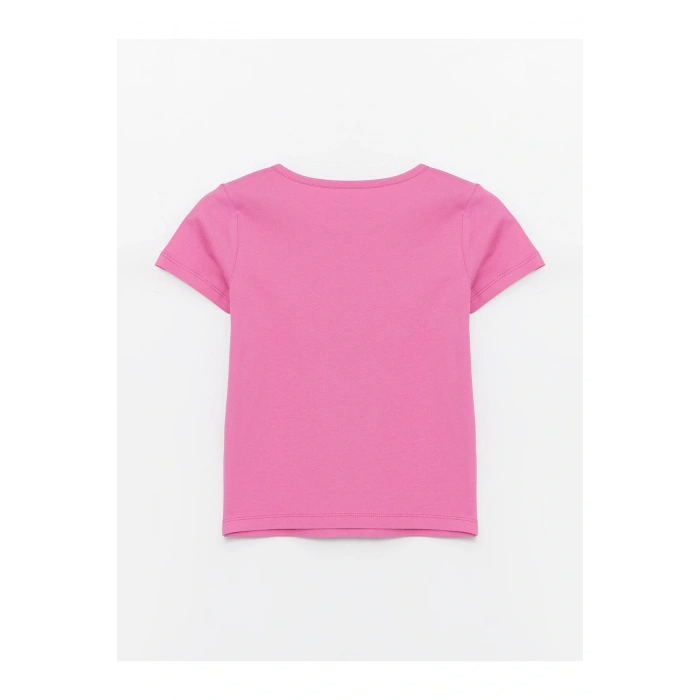 Bisiklet Yaka Basic Kısa Kollu Kız Çocuk Tişört