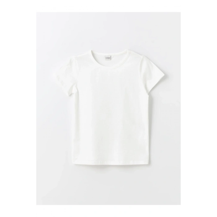 Bisiklet Yaka Basic Kısa Kollu Kız Çocuk Tişört