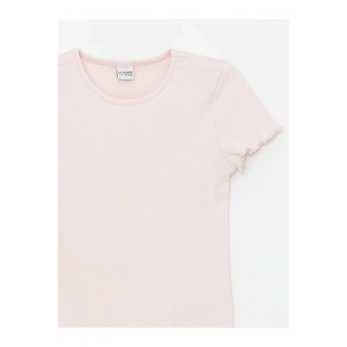 Bisiklet Yaka Basic Kısa Kollu Kız Çocuk Tişört