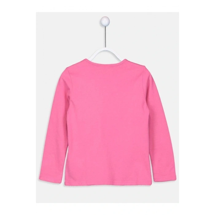 Bisiklet Yaka Basic Uzun Kollu Kız Çocuk T-shirt