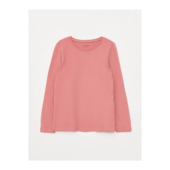 Bisiklet Yaka Basic Uzun Kollu Kız Çocuk Tişört