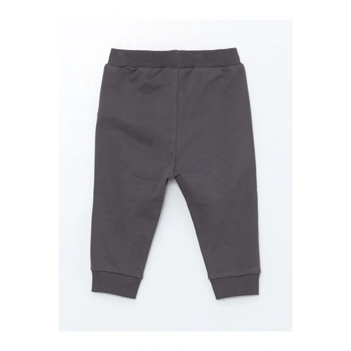 Bisiklet Yaka Baskılı Erkek Bebek Sweatshirt ve Eşofman Alt 2li Takım