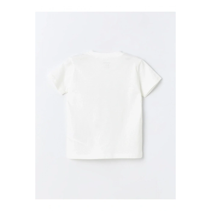 Bisiklet Yaka Baskılı Erkek Bebek Tişört ve Şort 2li Takım