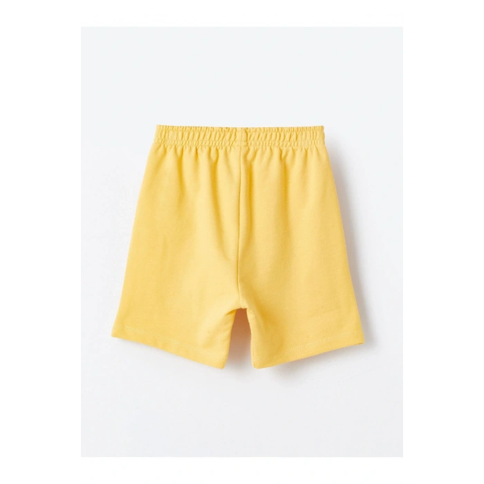 Bisiklet Yaka Baskılı Erkek Bebek Tişört ve Şort 2li Takım