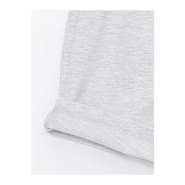 Bisiklet Yaka Baskılı Erkek Bebek Tişört ve Şort 2li Takım