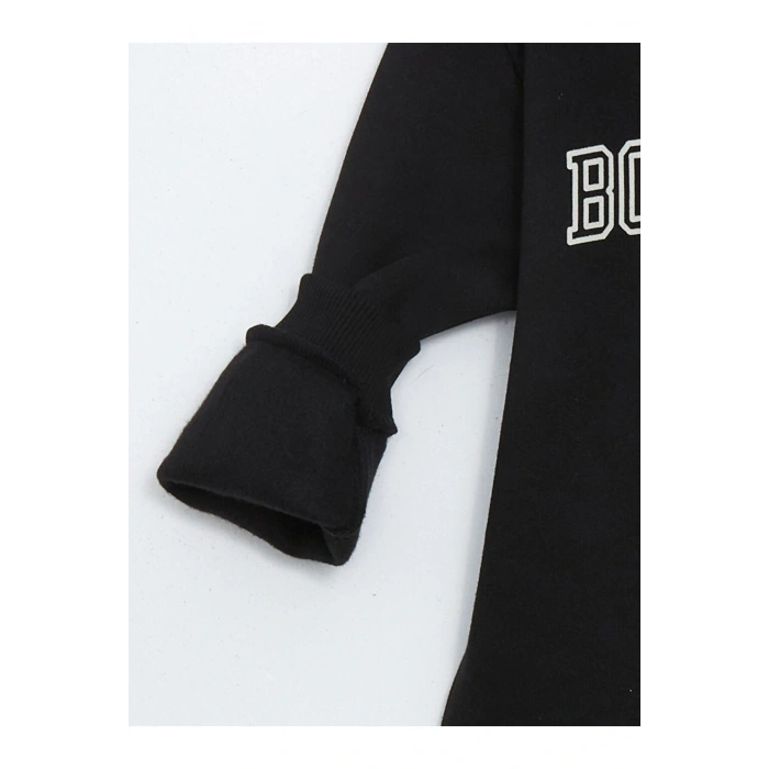 Bisiklet Yaka Baskili Erkek Cocuk Sweatshirt - W4fo10z1