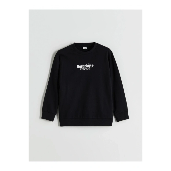 Bisiklet Yaka Baskılı Erkek Çocuk Tişört