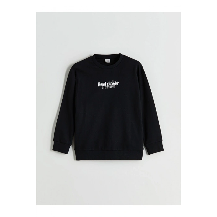 Bisiklet Yaka Baskılı Erkek Çocuk Tişört