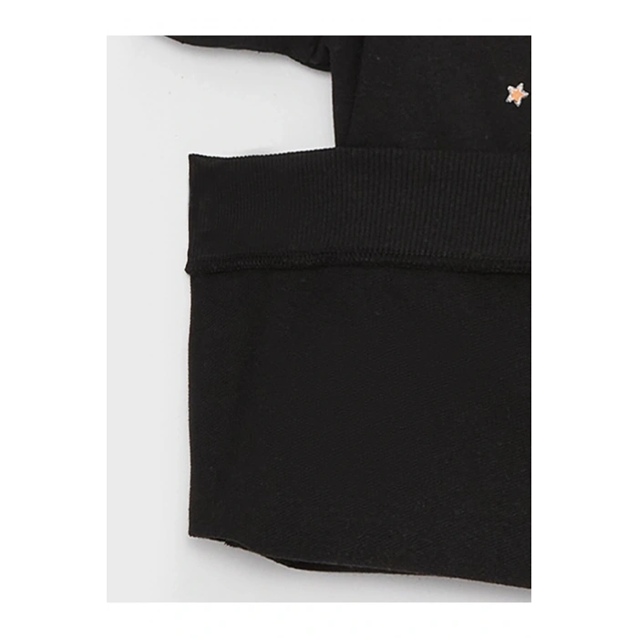 Bisiklet Yaka Baskılı Uzun Kollu Kız Çocuk Sweatshirt