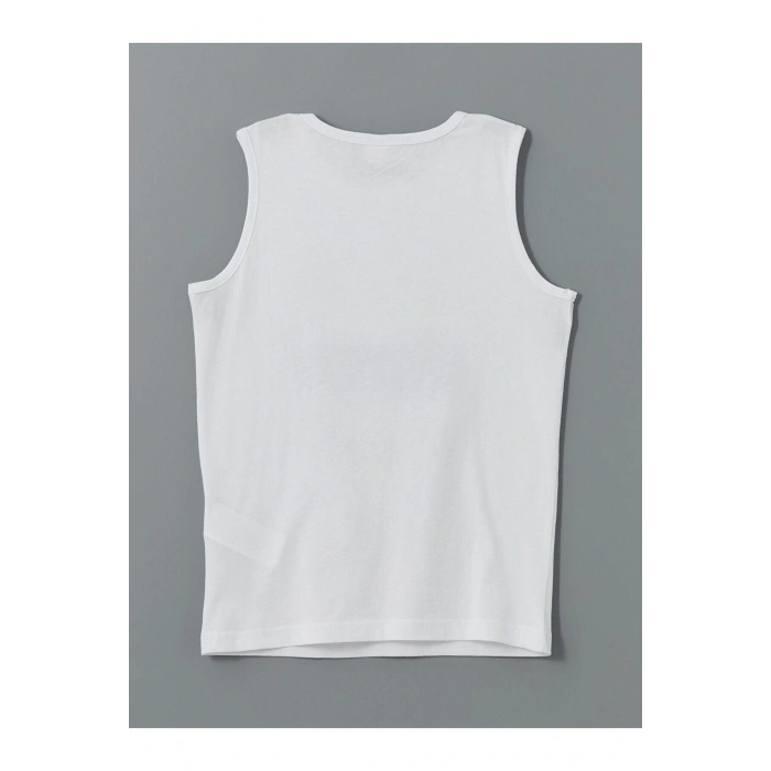 Bisiklet Yaka Erkek Çocuk Atlet Ve Deniz Şortu (S5)