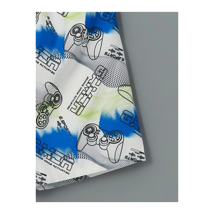 Bisiklet Yaka Erkek Çocuk Atlet Ve Deniz Şortu (S5)