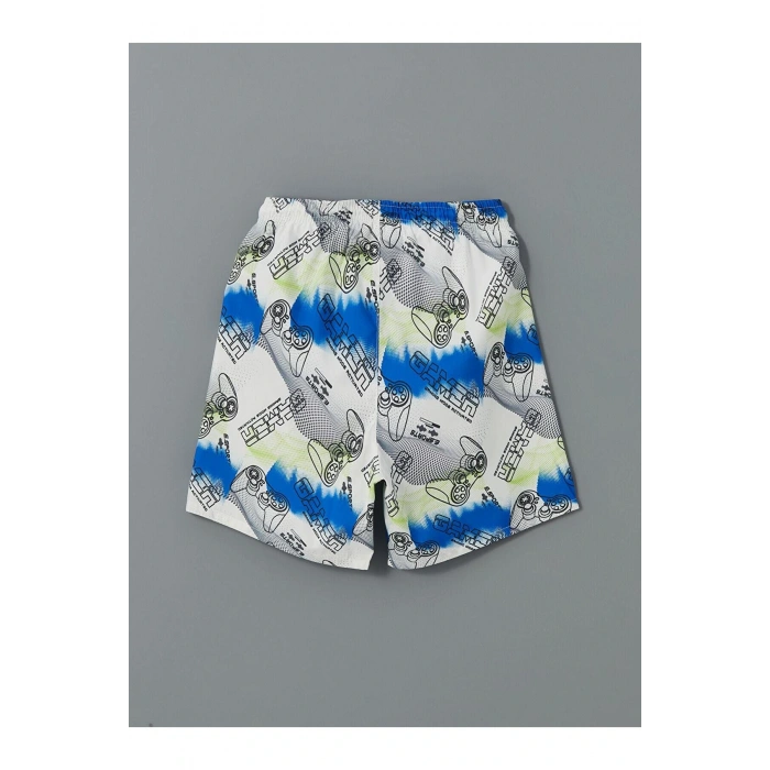 Bisiklet Yaka Erkek Çocuk Atlet Ve Deniz Şortu (S5)